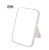 Korean Style Foldable Square Mirror Student Dormitory Desktop Portable Dressing Mirror Wholesale Desktop Plastic Single-Sided Cosmetic Mirror