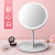 Makeup Mirror Led Rechargeable Desktop Dimmable Dressing Mirror Dormitory Fill Light Mirror with Light Internet Celebrity Gift Wholesale