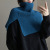 [Dark Green] Niche Pullover Shawl Elegant Fashion Simple Solid Color Outer Tower Shawl Wool Knitted Scarf