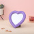 Ins Online Sensation Heart Makeup Mirror Small Heart-Shaped Desktop Wall Hanging Decorative Mirror Girl Heart Student Dormitory Mirror