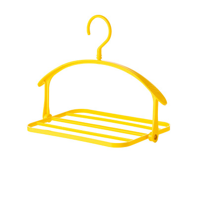 Reversible Rotating Folding Clothes Hanger Non-Slip Plastic Thickened Widened Clothes Hanger Multi-Functional Clothes 