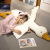 Internet Celebrity Big White Geese Pillow Sleeping Pillow Large Size Sleep Hug Doll Plush Toys Girl Bed Sleeping Comfort Doll