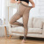 Plus-Sized plus Size Stewardess Gray See-through Leggings Women's Fake Transparent Meat 200 Jin One Autumn and Winter plus Velvet Thickened Panty-Hose