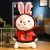 Cute National Style Rabbit Plush Toy Doll Ragdoll Girls' Throw Pillow Birthday Gift Year of Rabbit Mascot Doll