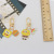 Cartoon Cute SpongeBob Key Chain Paida Star AirPods Key Chain Bag Pendant Accessories Key Ring