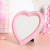 Ins Online Sensation Heart Makeup Mirror Small Heart-Shaped Desktop Wall Hanging Decorative Mirror Girl Heart Student Dormitory Mirror