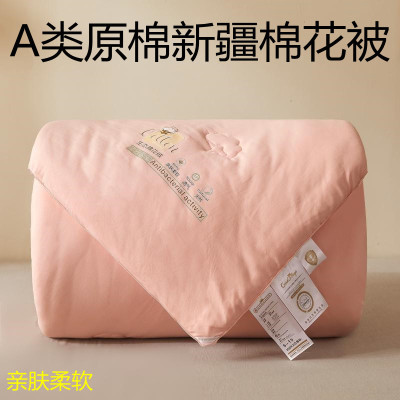 Xinjiang Cotton Quilt Duvet Insert Quilt Winter Quilt Cushion Mattress Manual Thickened Thermal Single Dormitory Spring and Autumn Quilt