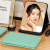 INS Style Mirror Makeup Mirror Home Desktop Dressing Mirror Portable Portable HD Pu Folding Beauty Mirror