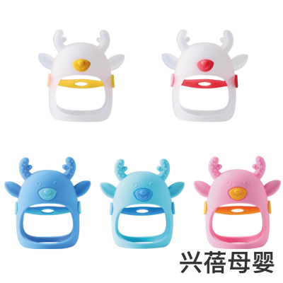 Deer Teether Baby Anti-Eating Hand for Hand Teether Baby Hand Guard Teether Anti-Drop for Hand Teether Baby Teether Stick