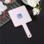 Wheat Platycodon Grandiflorum Square Hand-Hold Mirror Convenient Carry around Straw Makeup Handheld Mirror Hairdressing Mirror Size