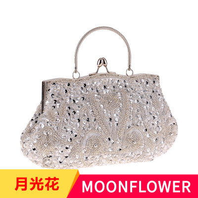 Cross-Border Supply Hot Beaded Bag Evening Bag Dinner Bag Cheongsam Perfect Match Vintage Bag Bridal Bag Bridesmaid Bag 3393