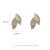 Obyabi 2022 New Studs Silver Needle Temperament Female Petite Earrings Earrings Long Leaf Earrings Wholesale