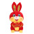 In Stock Wholesale 2023 Rabbit Year Mascot Doll Insurance Company Annual Meeting Gift Set Logo Plush Toy