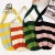 2022 Amazon EBay Cross-Border Hot Sale Women's Woven Bag Contrast Color Striped Design Elegant Storage Knitted Bag