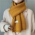 Pure Color All-Matching Knitted Scarf Female Student New Feiding Fei Ding Korean Fashionable Warm Scarf Korean Style Ins