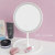 Led Make-up Mirror Smart Adjustable Three-Color Light Dressing Mirror Desktop Fill Light Mirror One-Click Touch Rechargeable