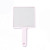 Wheat Platycodon Grandiflorum Square Hand-Hold Mirror Convenient Carry around Straw Makeup Handheld Mirror Hairdressing Mirror Size