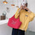 Cross-Border Women's Bag 2022 New Casual Fashion Fresh Letters Hand-Carrying Big Bag Canvas Mori Style Artistic Shoulder Bag