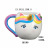 Cross-Border Unicorn Ceramic Cup Milk Breakfast Cup Rainbow Horse Cartoon Office Cup Home Creative Mug