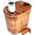 Bath Wooden Bucket Raised Bath Bucket Adult Household Body Bath Bucket Sweat Steaming Dual-Use Yao Medicine Bathtub Small Apartment Bathtub