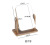 Factory Wooden Desktop Makeup Mirror Female Dormitory Desktop Portable Large Student Mirror Clear Folding Dressing Mirror