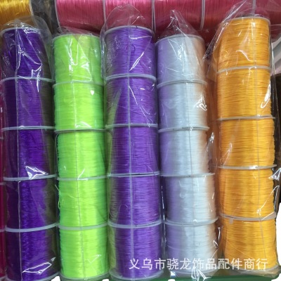 50 M Crystal Flat Shape Spandex Elastic Thread DIY Hand Weaving Bracelet Beaded Rope Buddha Beads Elastic String