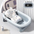 Newborn Infant Bathtub Baby Bathtubs Wireless Temperature Sensing Bath Basin Children's Foldable Sitting and Lying Large Size Bath Bucket