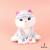 Electric Plush Toy Singing Christmas Toy Cat Christmas Cat Cute Plush Christmas Doll Hot Selling Foreign Trade