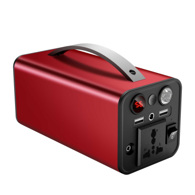 Outdoor Energy Storage Power Supply 220V/180W Capacity 45000 MA Color Red Gray