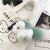 Rex Rabbit Fur Unicorn Key Pendants Fur Bag Pendant Cute Plush Doll White Pony Keychain for Women