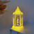Cross-Border LED Luminous Storm Lantern Retro Castle Hexagonal Candlestick Lamp Holiday Scene Layout Candle Light Decorative Ornaments