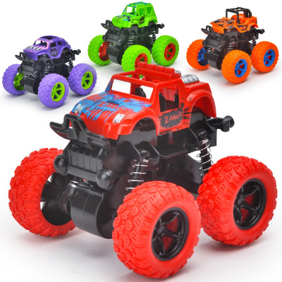 Cross-Border Toy Car off-Road Vehicle Bigfoot Monster Pull Back Car Special Offer Inertia Four-Drive Shock Absorber off-Road Vehicle Mini Car