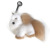 Mink Fur Unicorn Key Pendants Fur Bag Pendant Cute Plush Doll White Pony Keychain Female