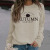 Amazon Independent Station Cross-Border Wish Letter Crew Neck Fashion Loose-Fitting Long Sleeves Ebay Large Size Sweater Foreign Trade Wholesale