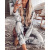 Foreign Trade Women's Clothing Popular European and American Women's Clothing Tie-Dyed Printed round Neck Long Sleeve Casual Suit