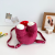 Little Bear Doll Mini Backpack Women's New Plush Cartoon Small Backpack All-Match and Cute Doll Schoolbag This Year