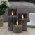 Spot Bullet Electroplated Blackened Glass Paraffin LED Electronic Candle Light Birthday Simulation Candle Night Lamp