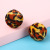 Cross-Border New Arrival Pet Cat Toy Large Leopard-Print Cloth Ball Cat Pattern Cloth Wrapped Vocal Toy Ball Spot