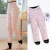 2022 Northern Extra Thick Children's Warm Pants Silk and Cotton Winter Girls' Leggings Velvet Padded Thickened Outer Wear Stepping Pants