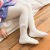 22 Spring and Autumn New Children's Pantyhose Bow Cotton White Baby Socks Medium Thick Western Style Girls' Leggings