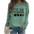 Amazon Pullover round Neck European and American Loose Spot Top Long Sleeve Tis the Season Printed Sweater
