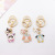 Creative Sanrio Cinnamoroll Babycinnamoroll Keychain Cartoon New Cute Korean Style Car Key Chain Hanging Buckle Handbag Pendant