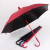 Internet Celebrity Curved Handle with Waterproof Cover Umbrella Gentleman Umbrella Vinyl Rain Or Shine Dual-Use Umbrella Color Aviation Fiber Framework Umbrella