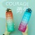 1000ml Amazon Hot Sale Hot Sports Bottle Cup with Straw Frosted Gradient Color Cup Bullet Cup Can Be Fixed Color