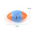 Cross-Border New Pet Cat Vocal Toy Ball Two Colors Bell Rugby Interactive Cat Teaser Toy Cat Supplies