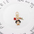 Cartoon Little Prince Princess Keychain Rose Love Pendant Alloy AirPods Ornaments U Disk Bag Lanyard