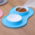 Dog Basin Dog Bowl Cat Bowl One-Piece Combination Double Bowl Anti-Tumble Non-Slip Silicone Pet Feeder Pet Supplies