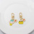 Creative Cute Cartoon Sanrio Alloy Key Ring Yulin Dog Anti-Lost AirPods Bag Ornaments Lanyard Pieces