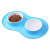 Dog Basin Dog Bowl Cat Bowl One-Piece Combination Double Bowl Anti-Tumble Non-Slip Silicone Pet Feeder Pet Supplies