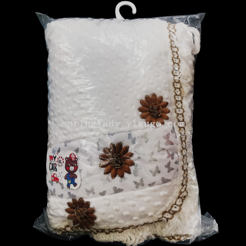 spring lady hot-selling style flowing comb butterfly bubble hug baby hug baby hug blanket set